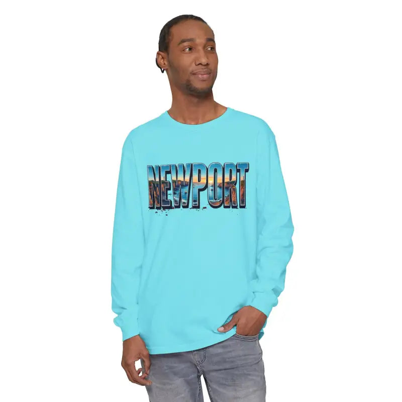 Ocean State Styles T Shirt Newport Beach Vibes Long Sleeve