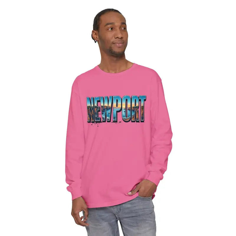 Ocean State Styles T Shirt Newport Beach Vibes Long Sleeve