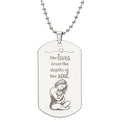 Loving Soul Engraved Dog Tag Necklace