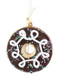 Foam Donut Ornament - Chocolate with Swirls