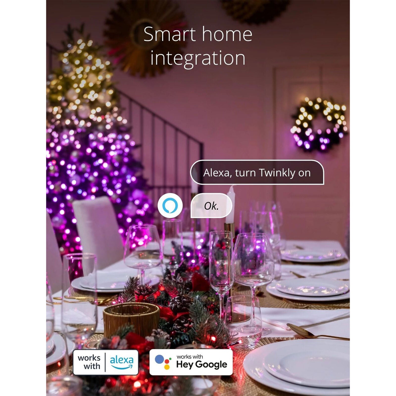 Twinkly 70-Light RGB LED 2D Light Tree (Generation II)