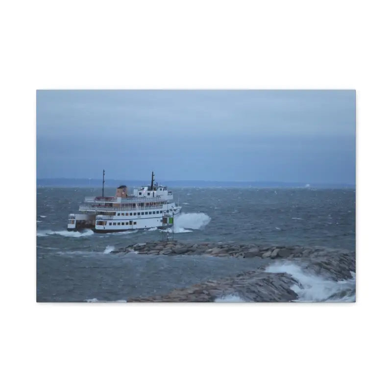 Ocean State Styles Canvas Print Anna C Block Island Ferry
