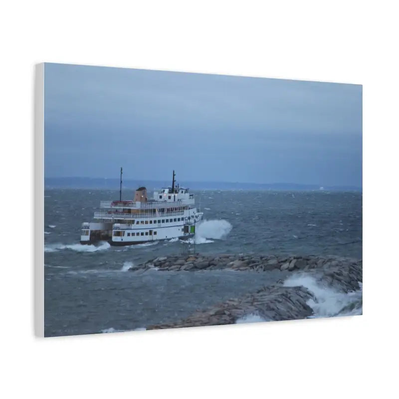 Ocean State Styles Canvas Print Anna C Block Island Ferry