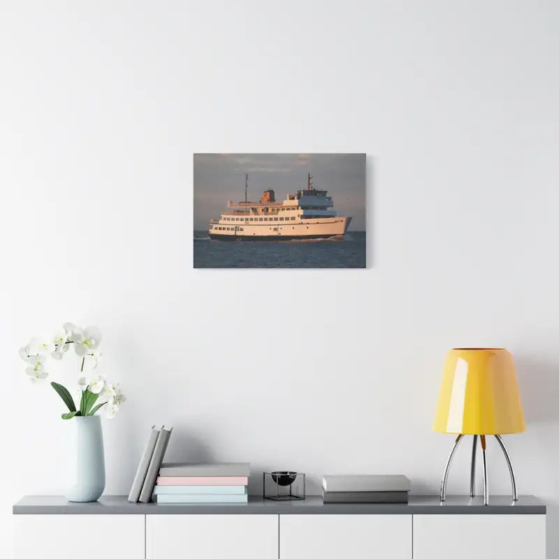 Ocean State Styles Canvas Wall Art Block Island Ferry