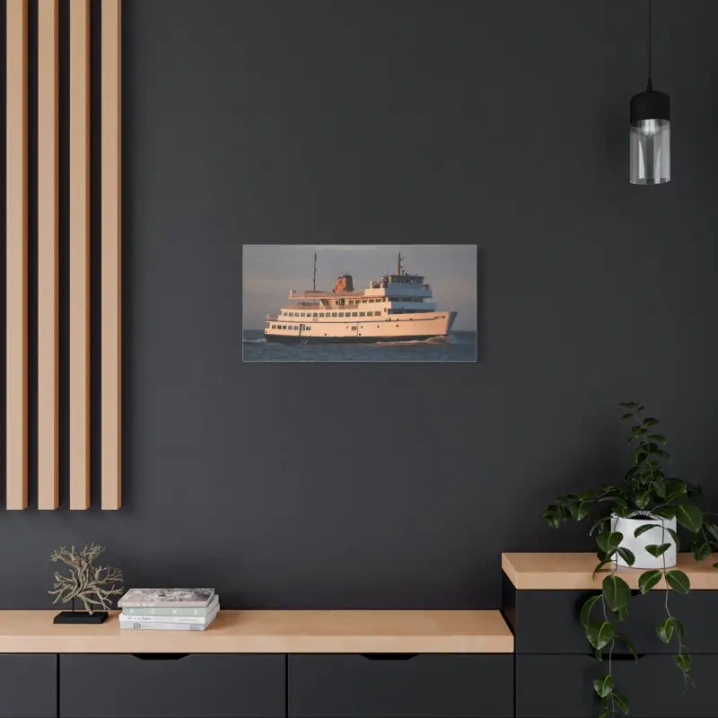 Ocean State Styles Canvas Wall Art Block Island Ferry