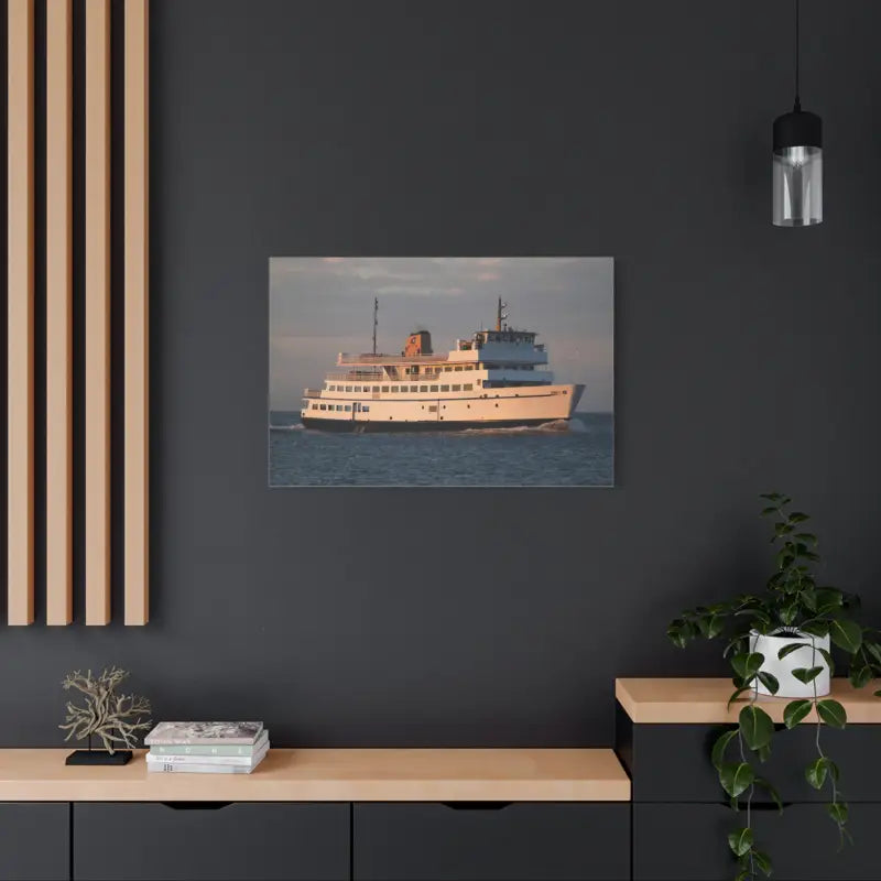 Ocean State Styles Canvas Wall Art Block Island Ferry