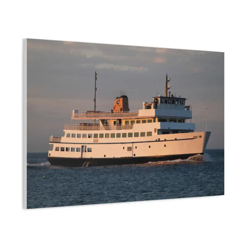 Ocean State Styles Canvas Wall Art Block Island Ferry