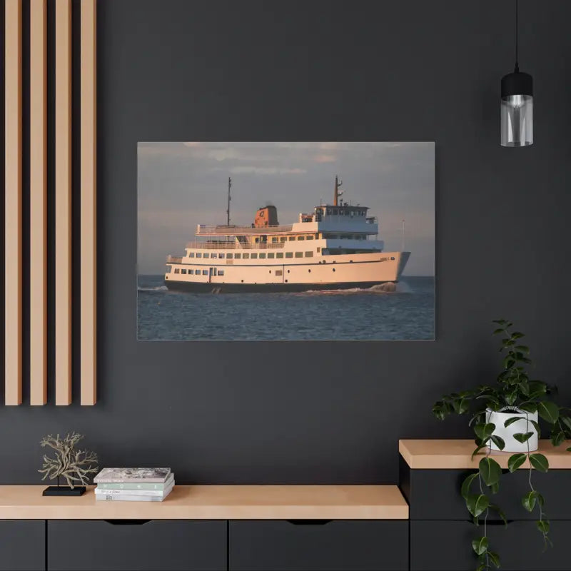 Ocean State Styles Canvas Wall Art Block Island Ferry
