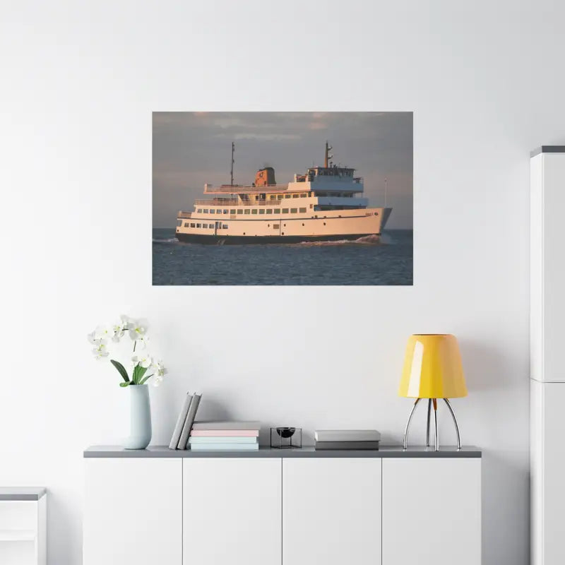 Ocean State Styles Canvas Wall Art Block Island Ferry