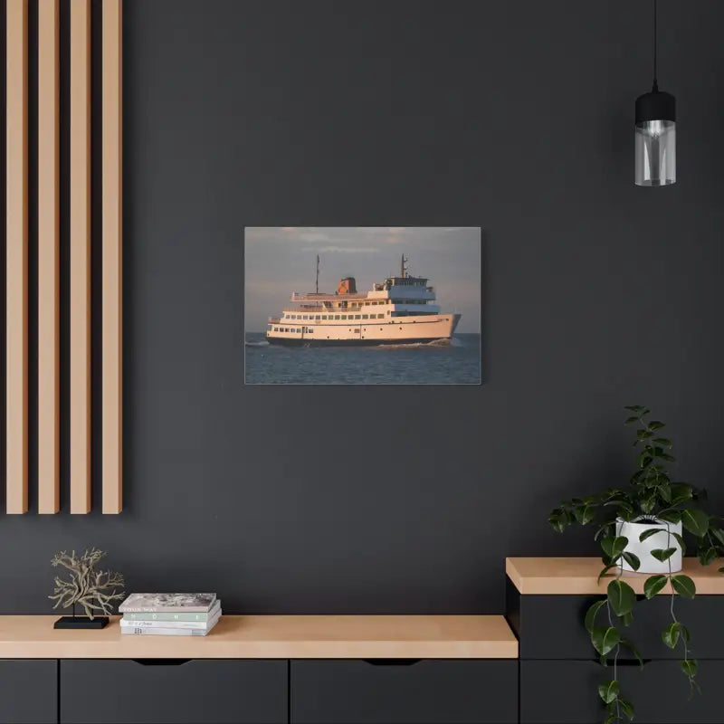 Ocean State Styles Canvas Wall Art Block Island Ferry