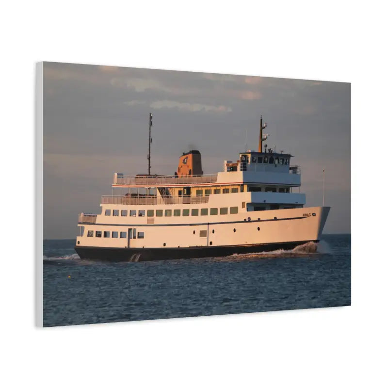 Ocean State Styles Canvas Wall Art Block Island Ferry