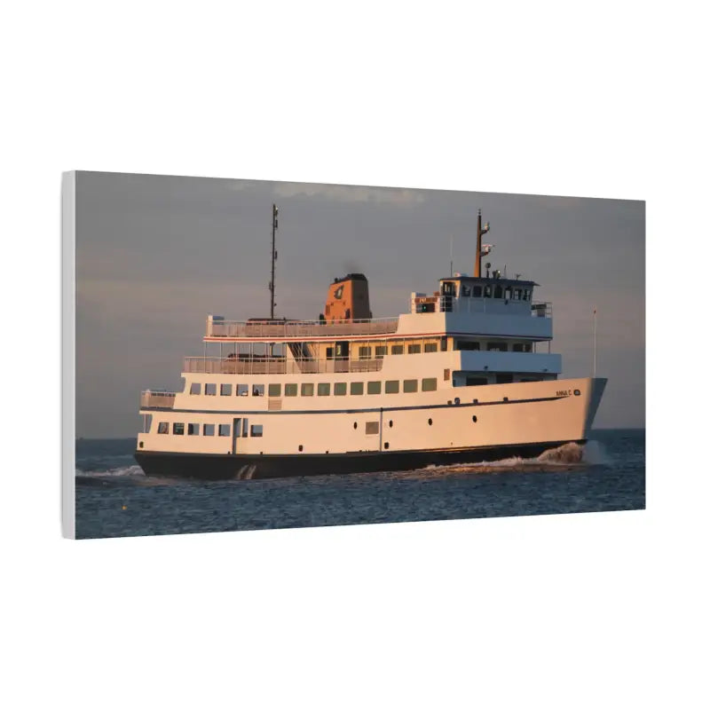 Ocean State Styles Canvas Wall Art Block Island Ferry