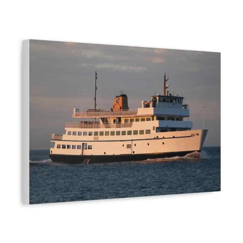 Ocean State Styles Canvas Wall Art Block Island Ferry