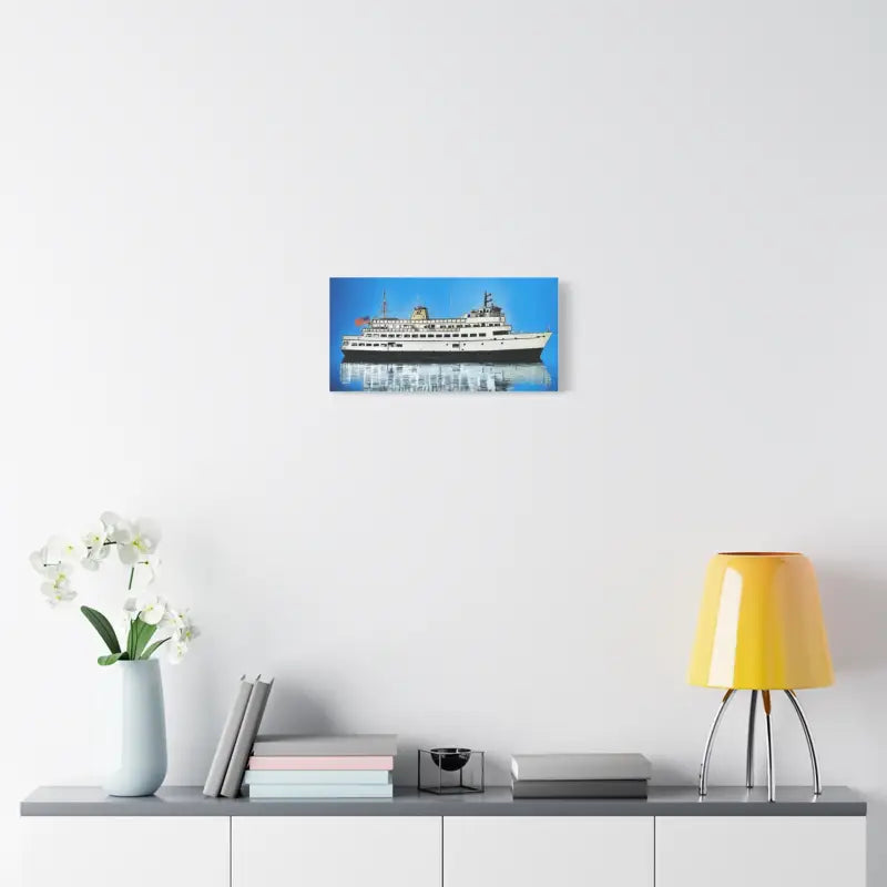 Ocean State Styles Canvas Art Block Island Ferry Stretched