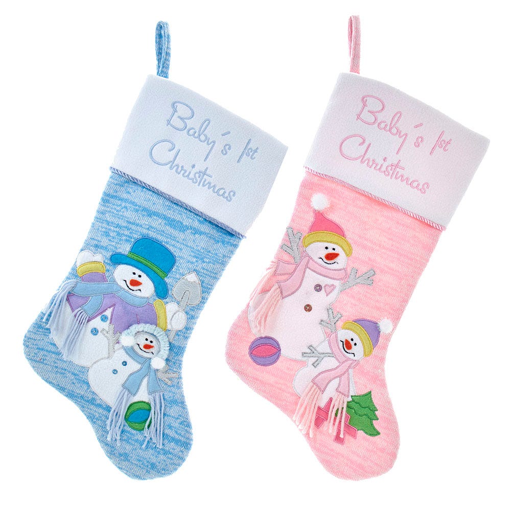 Knitted Baby's 1st Christmas Stocking -