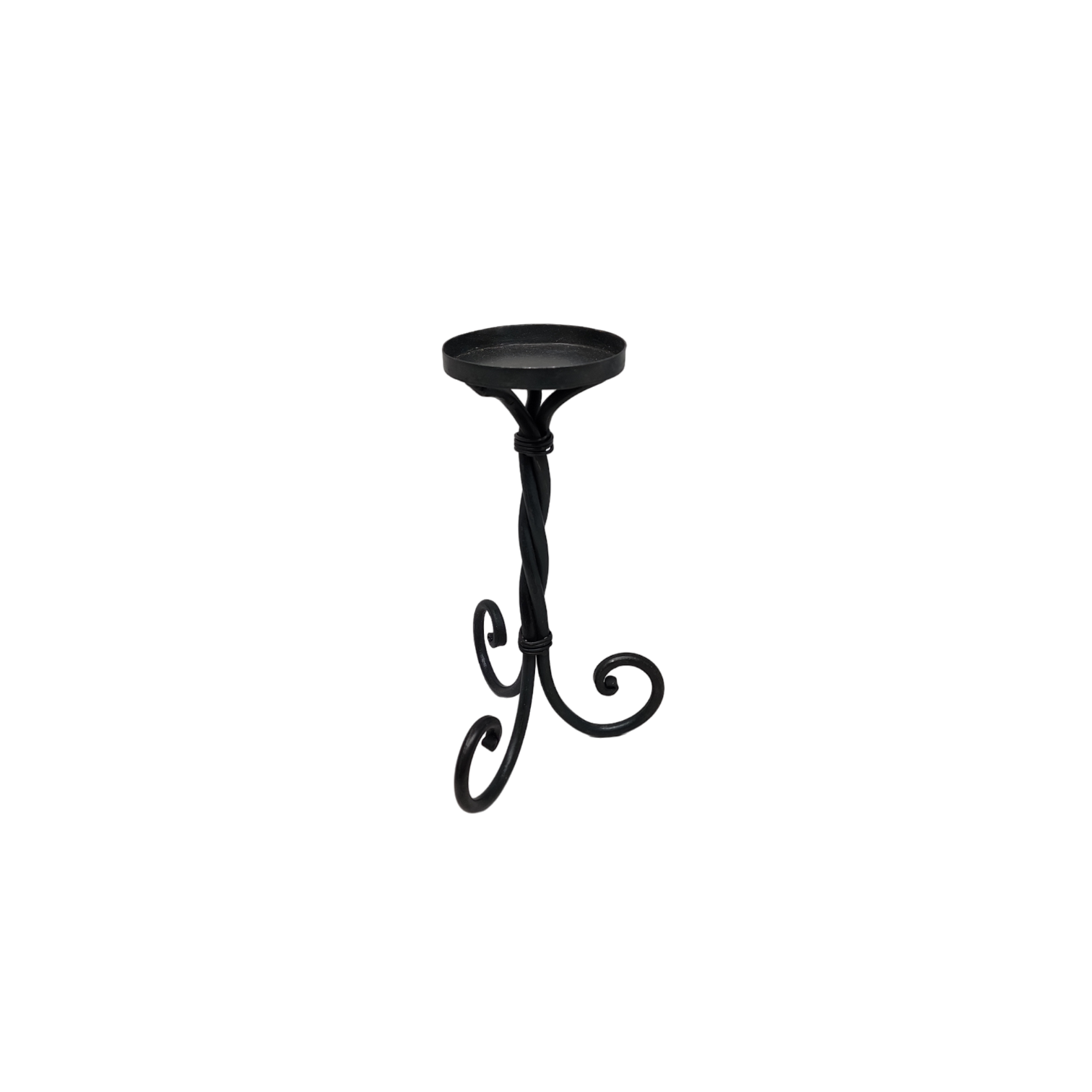 Scroll Pillar Candle Holders