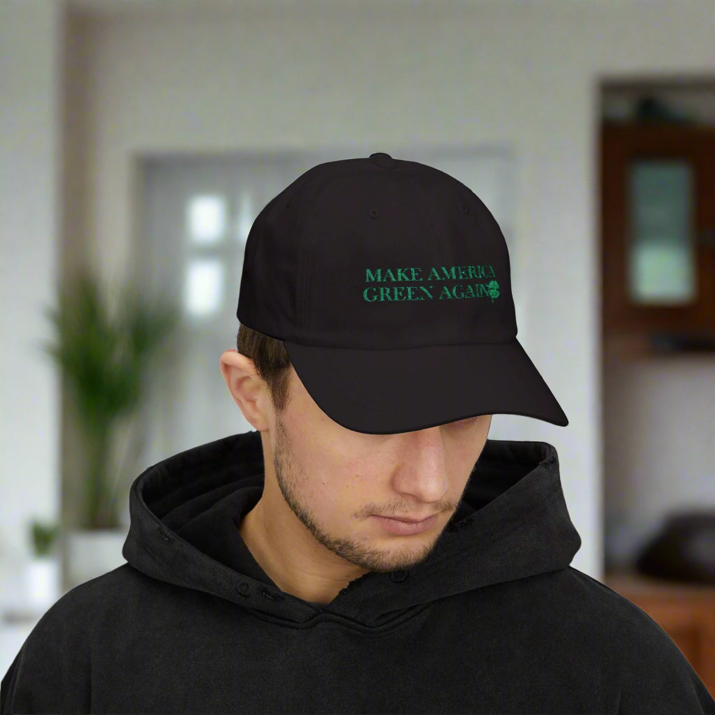 Make America Green Again Classic Dad Cap - Eco-Friendly Style for St. Patrick's Day