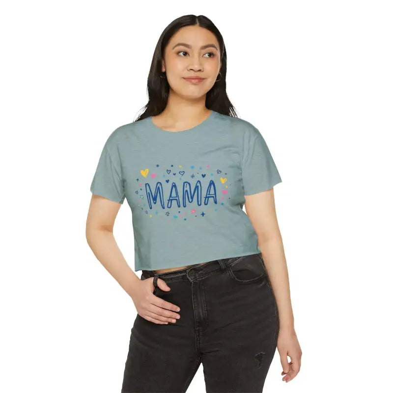Ocean State Styles Mama Crop Top Women Festival Wear