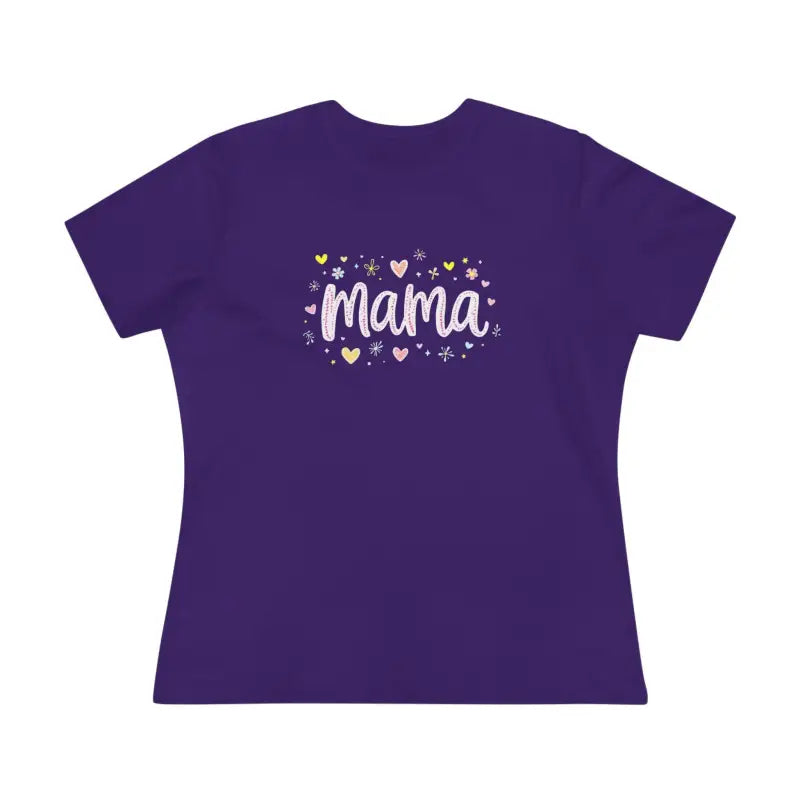 Ocean State Styles T Shirt Mama Heart Womens Cotton Classic
