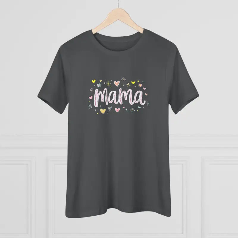 Ocean State Styles T Shirt Mama Heart Womens Cotton Classic