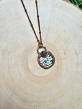 Marivelle- Amethyst and Flower Necklace