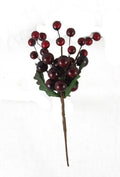 7.5" Berry Cluster - Burgundy