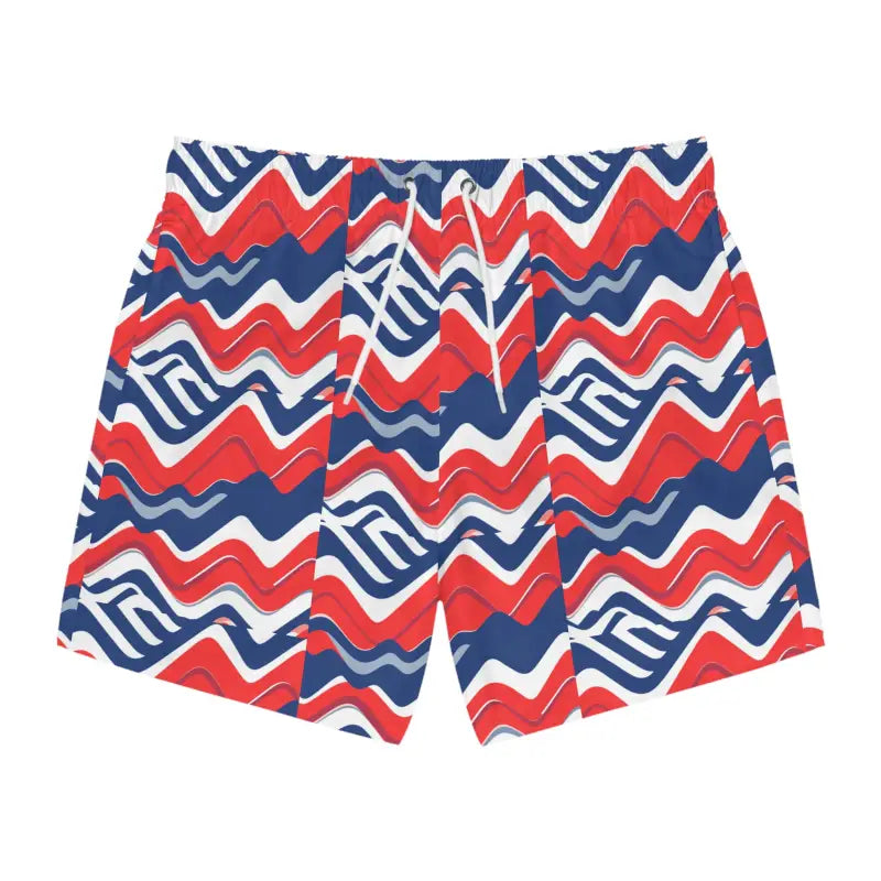 Ocean State Styles Swim Trunks Patterned With Drawstring