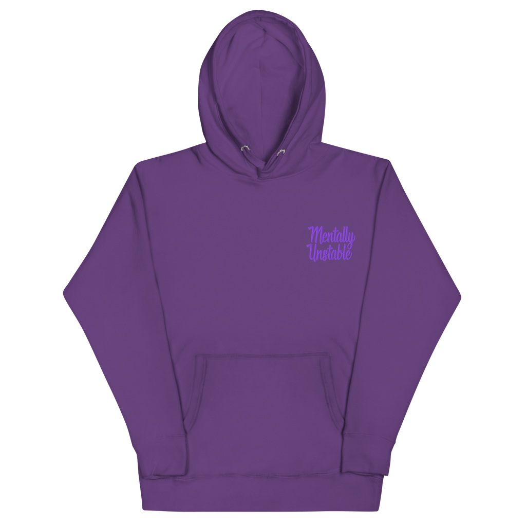 Mentally Unstable Embroidered Hoodie