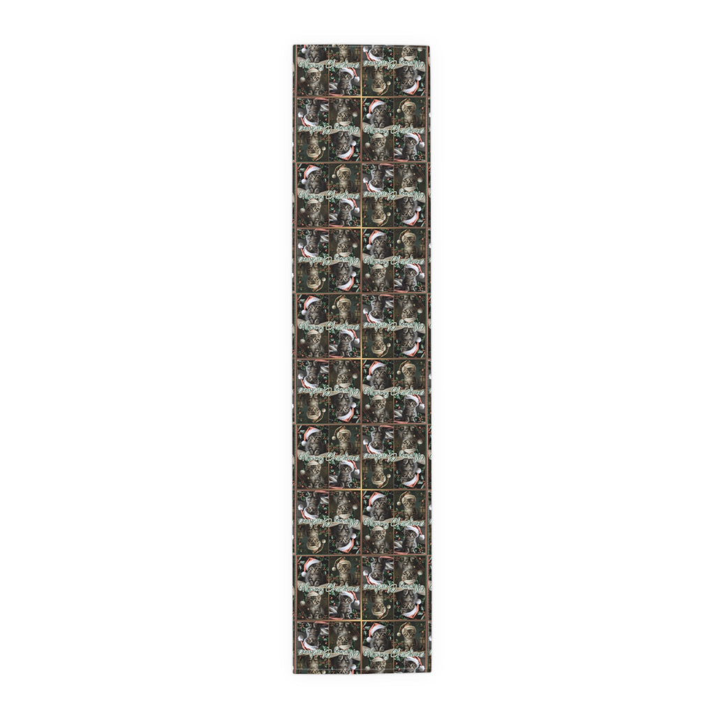 Meowy Christmas Festive Table Runner