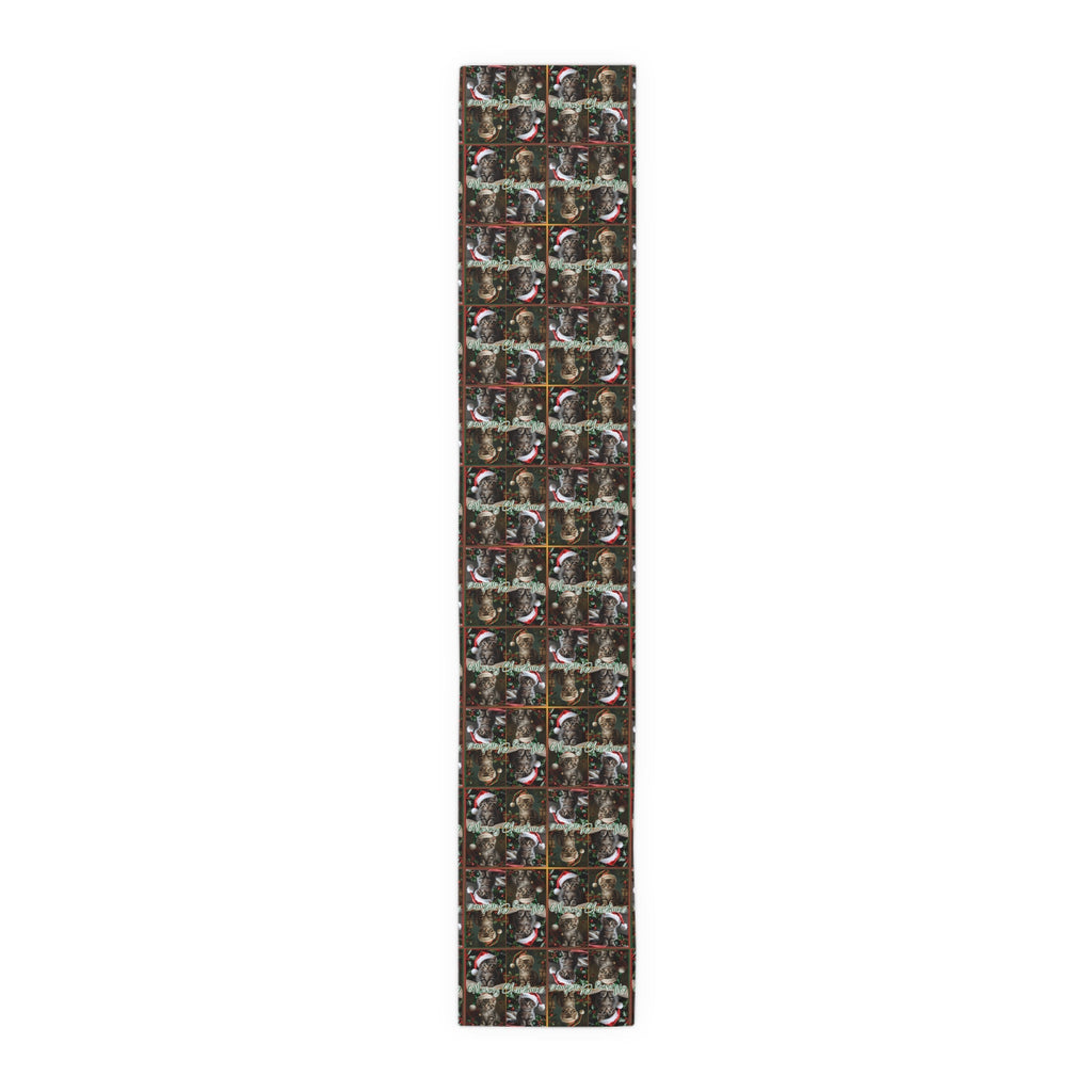 Meowy Christmas Festive Table Runner