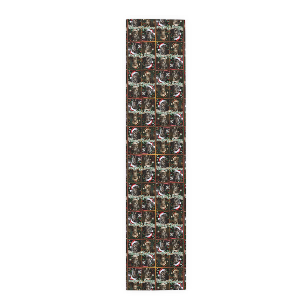 Meowy Christmas Festive Table Runner