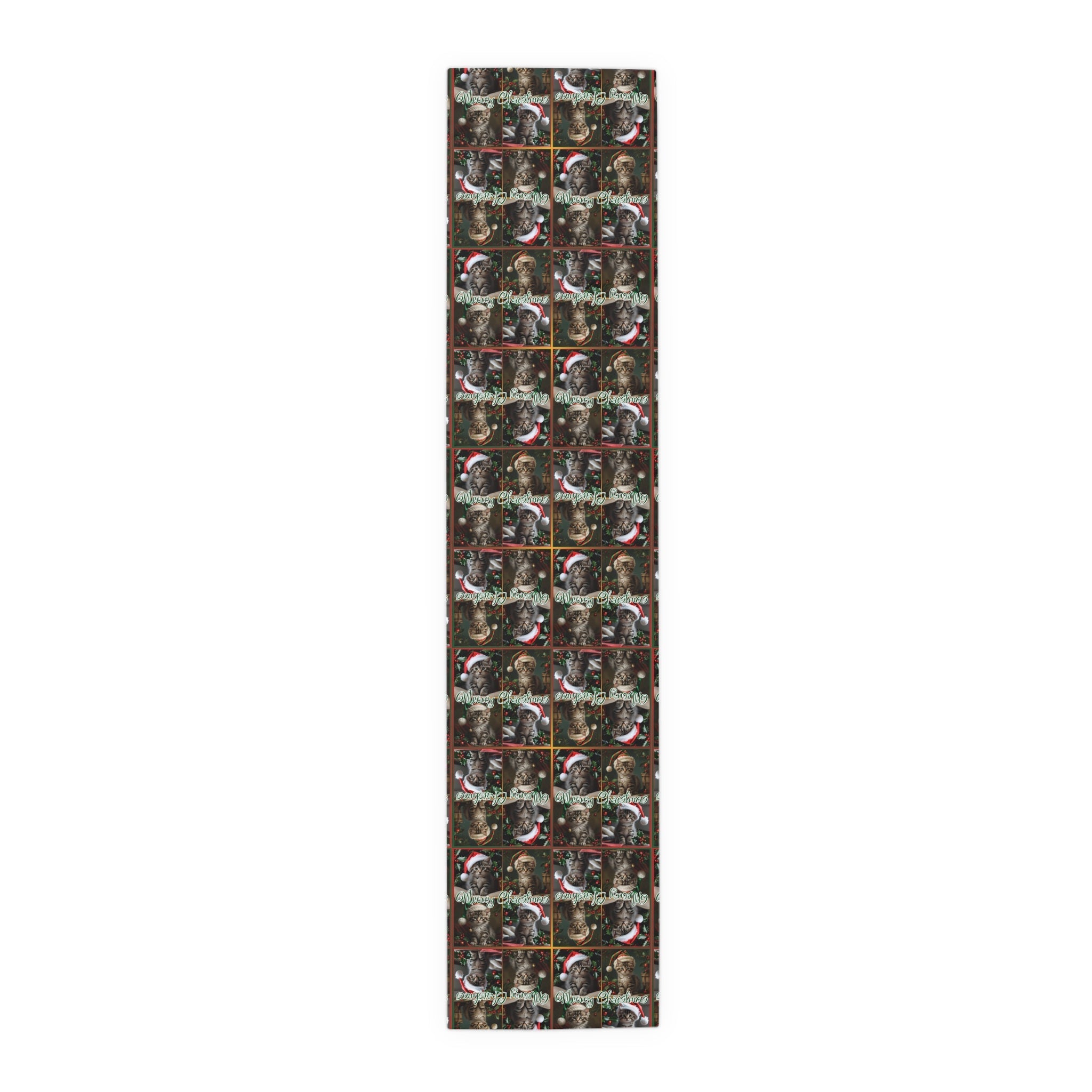 Meowy Christmas Festive Table Runner