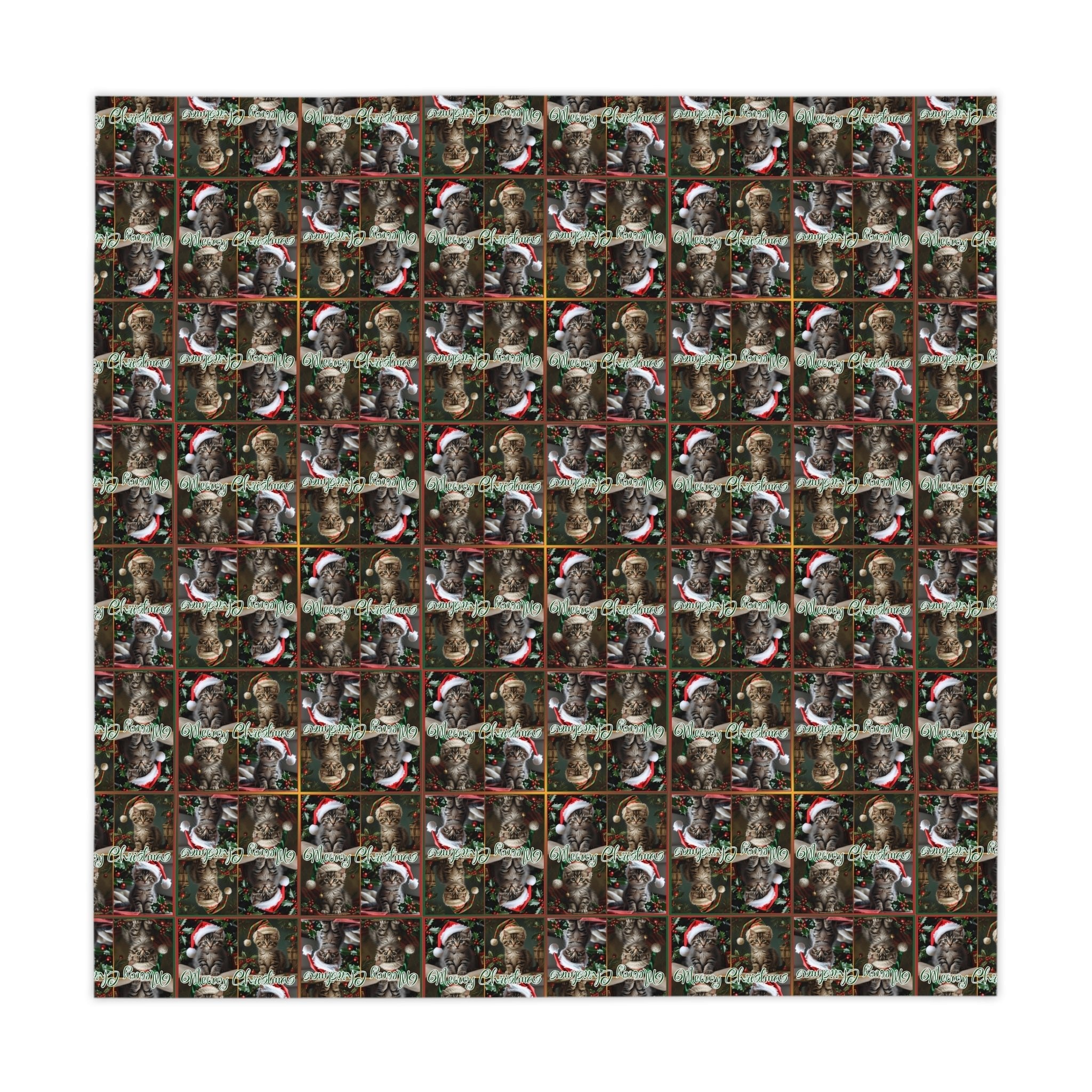 Meowy Christmas Festive Tablecloth