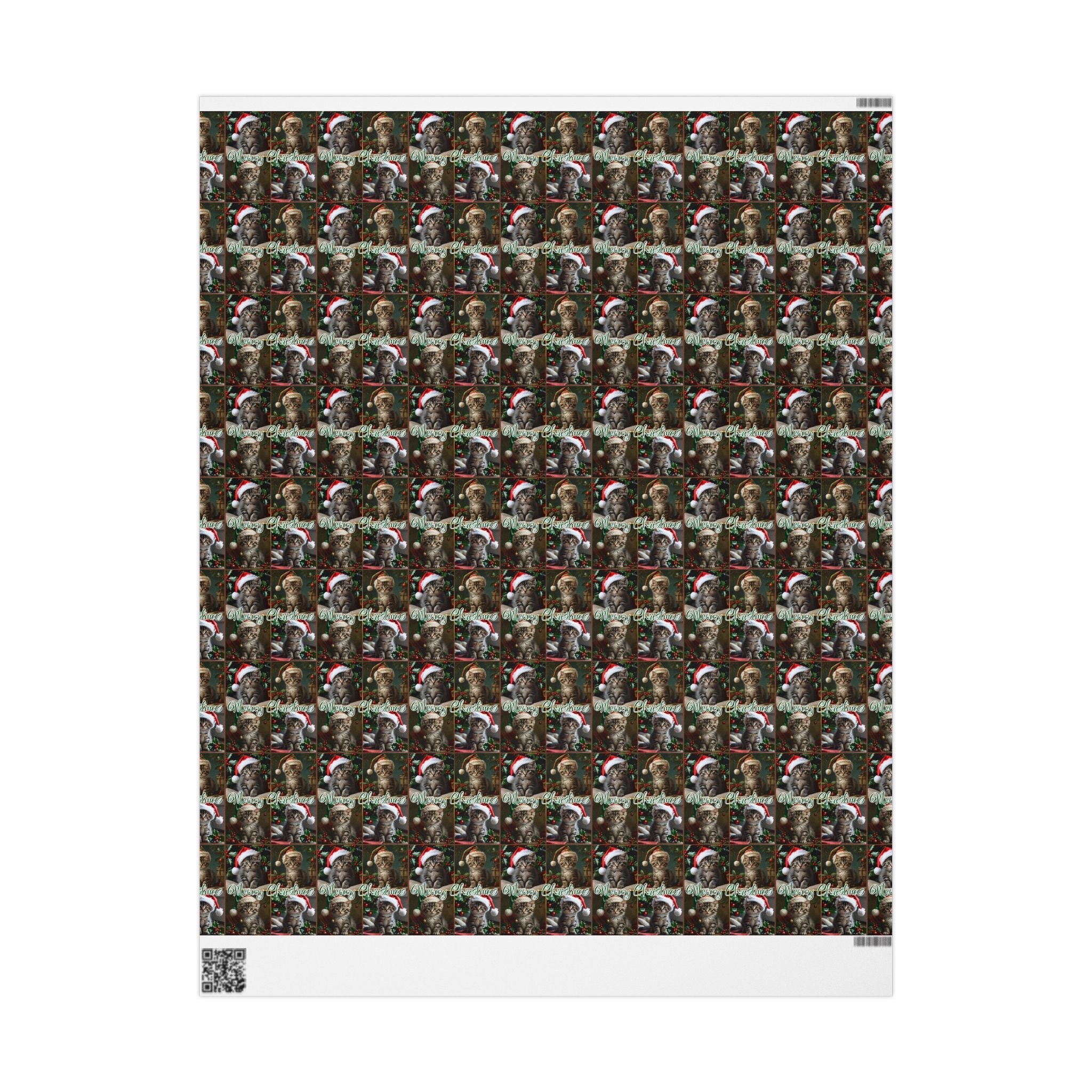 Meowy Christmas Kitten Themed Gift Wrap