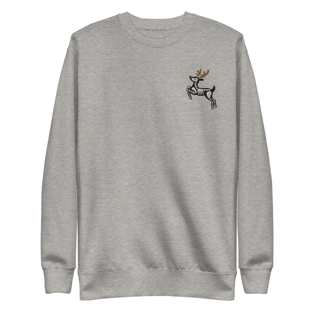 Metal Reindeer Embroidered Sweatshirt