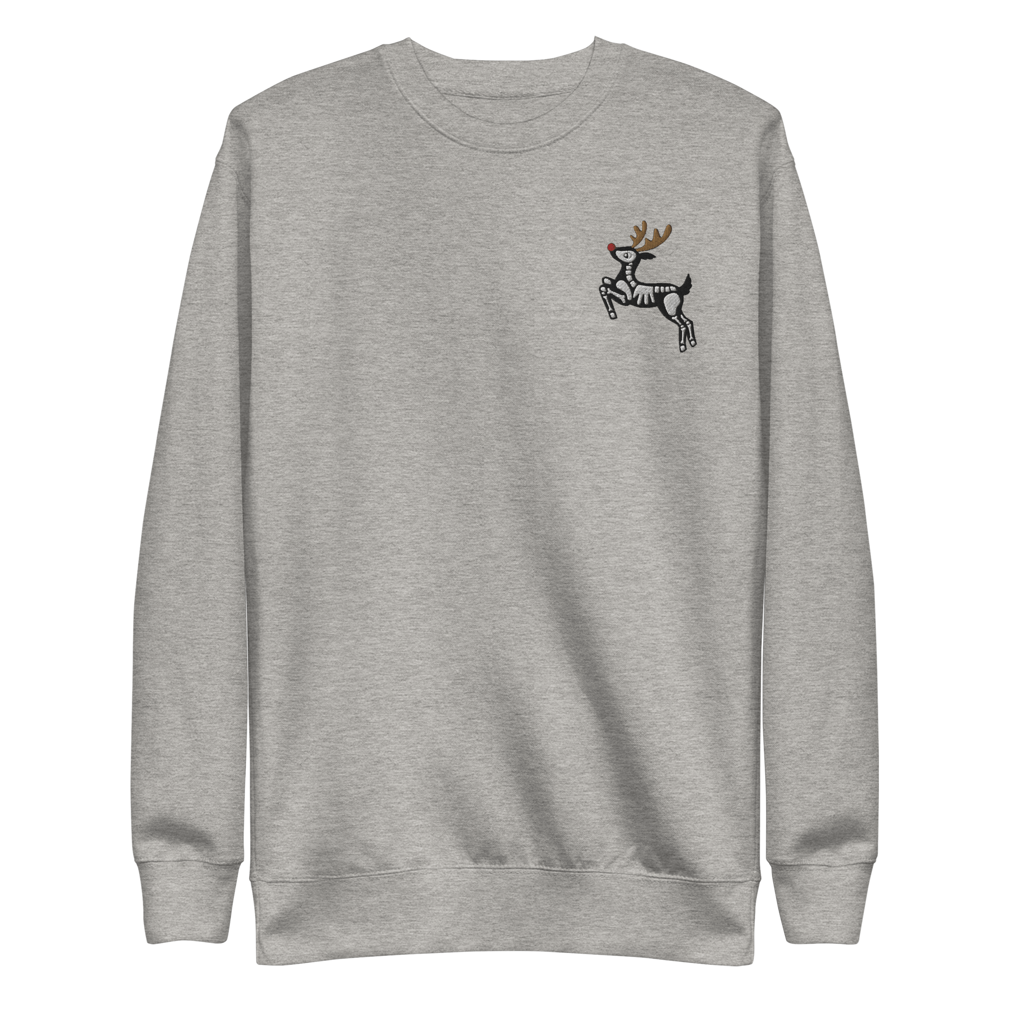 Metal Reindeer Embroidered Sweatshirt