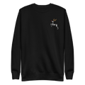 Metal Reindeer Embroidered Sweatshirt