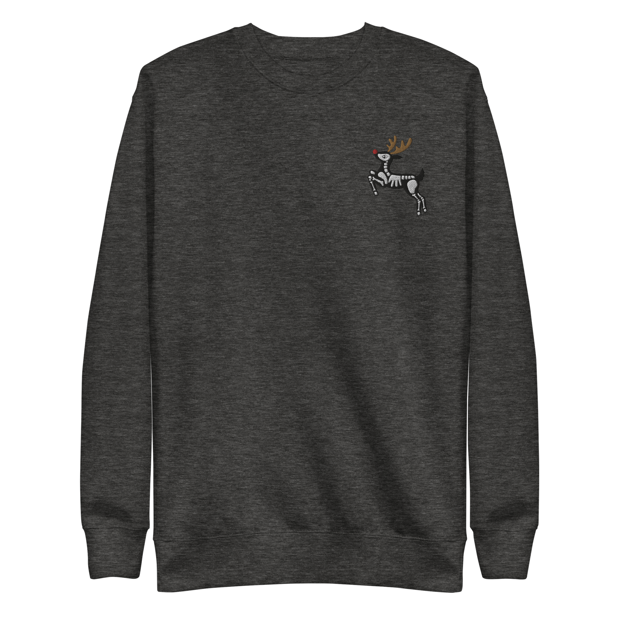 Metal Reindeer Embroidered Sweatshirt