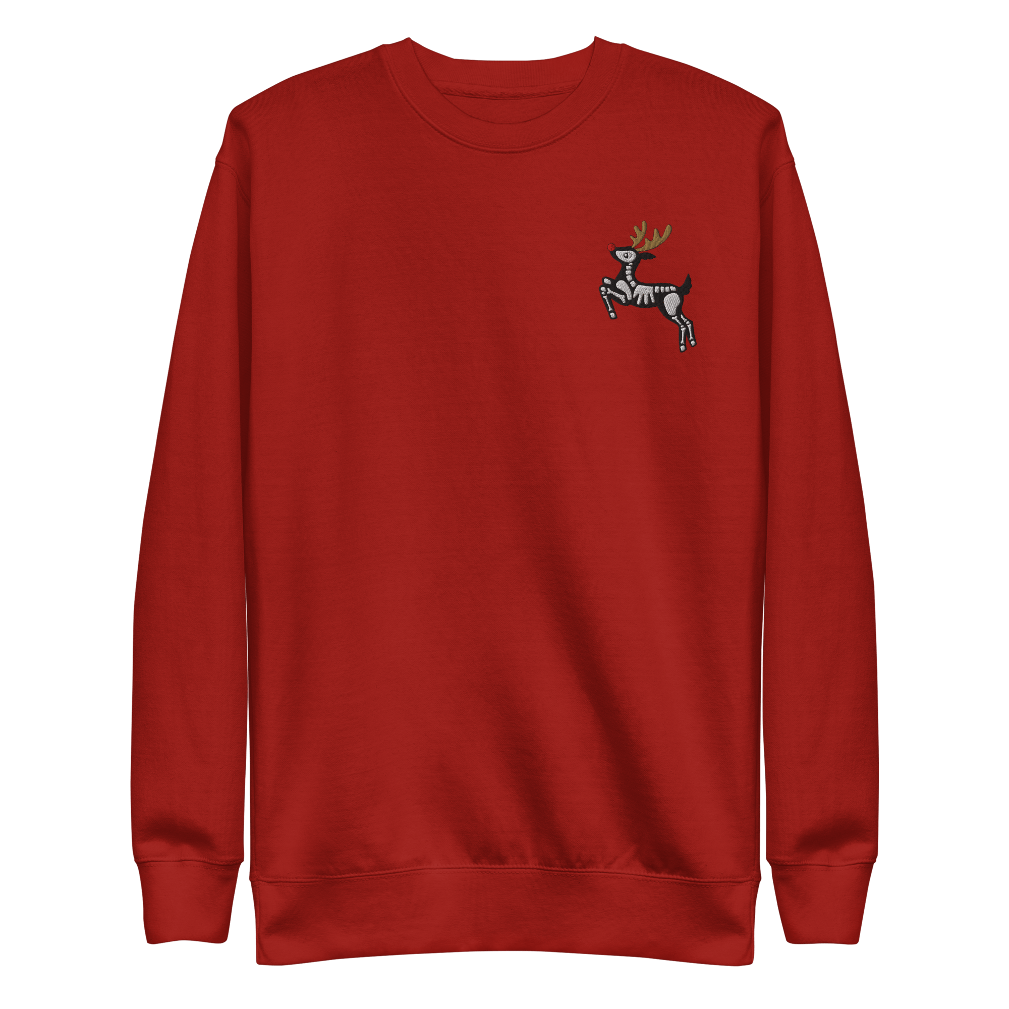 Metal Reindeer Embroidered Sweatshirt