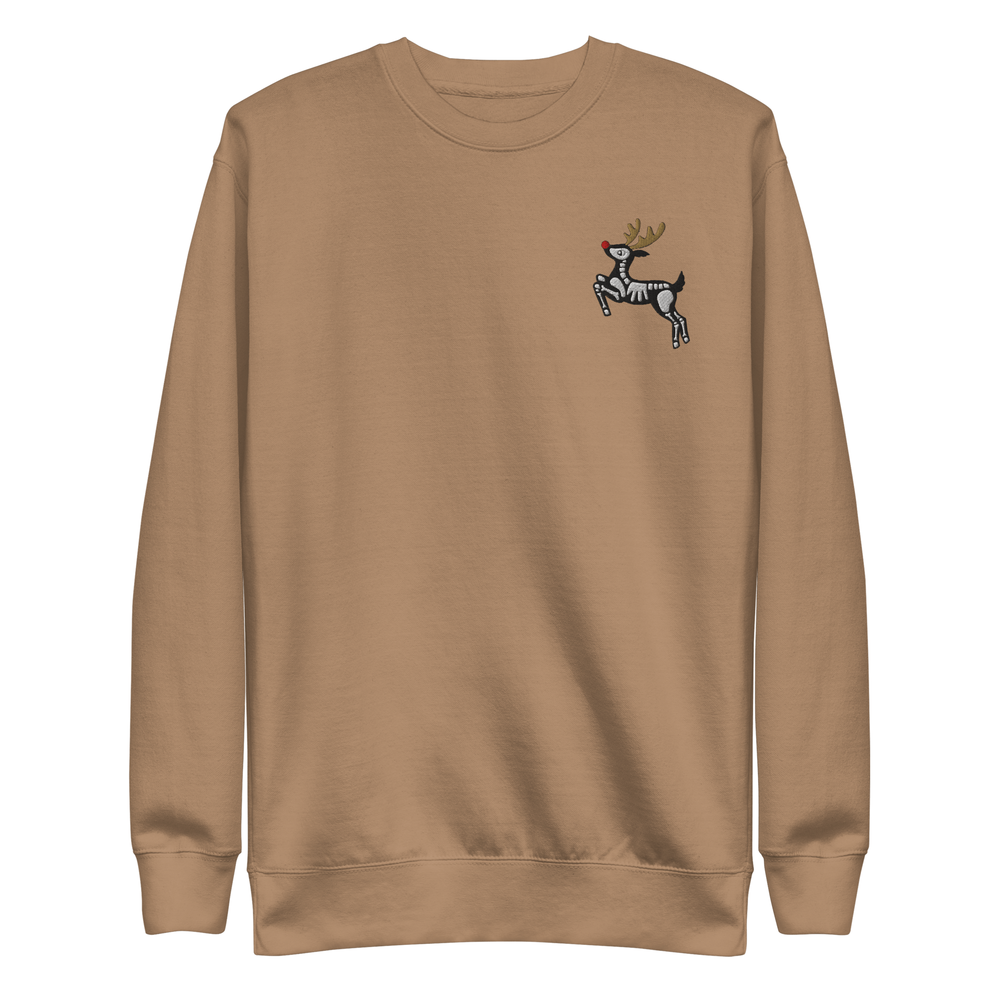 Metal Reindeer Embroidered Sweatshirt