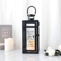 12''H Memorial Lantern (Matte Black)