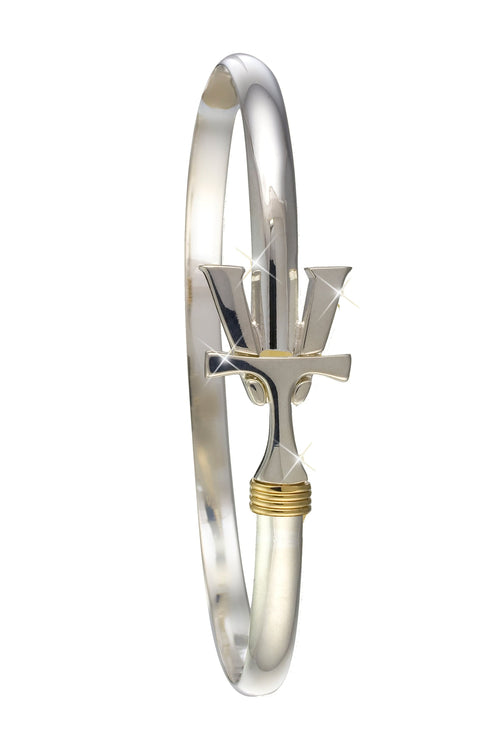 Vermont  Hook Bracelet Silver - 4mm Band - 6.5 Inch