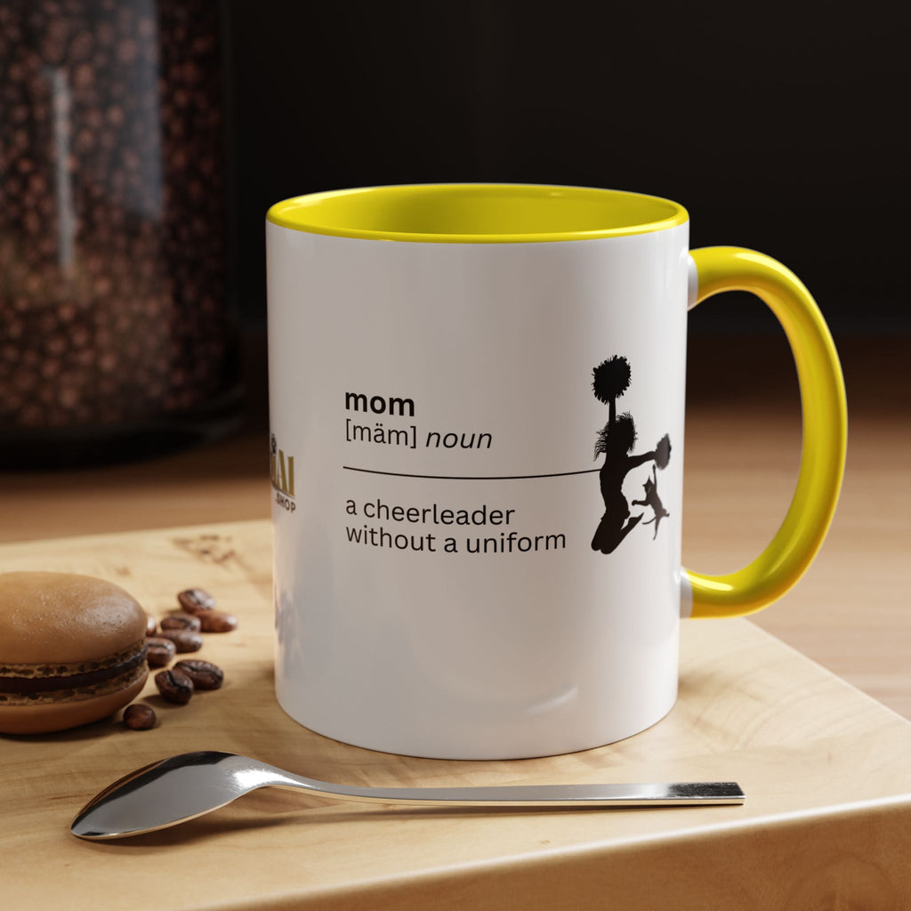 Mom Cheerleader Accent Coffee Mug - Perfect Gift for Moms
