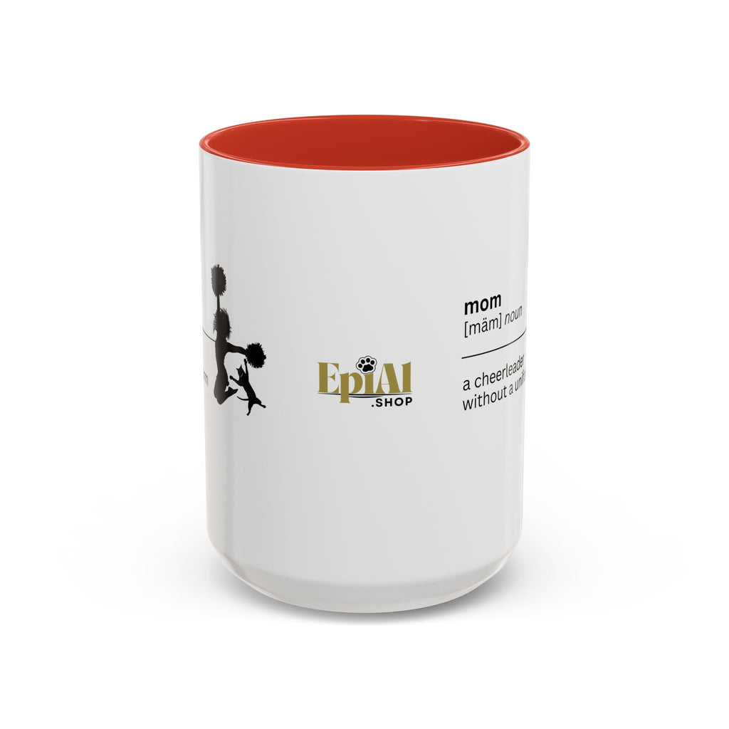 Mom Cheerleader Accent Coffee Mug - Perfect Gift for Moms