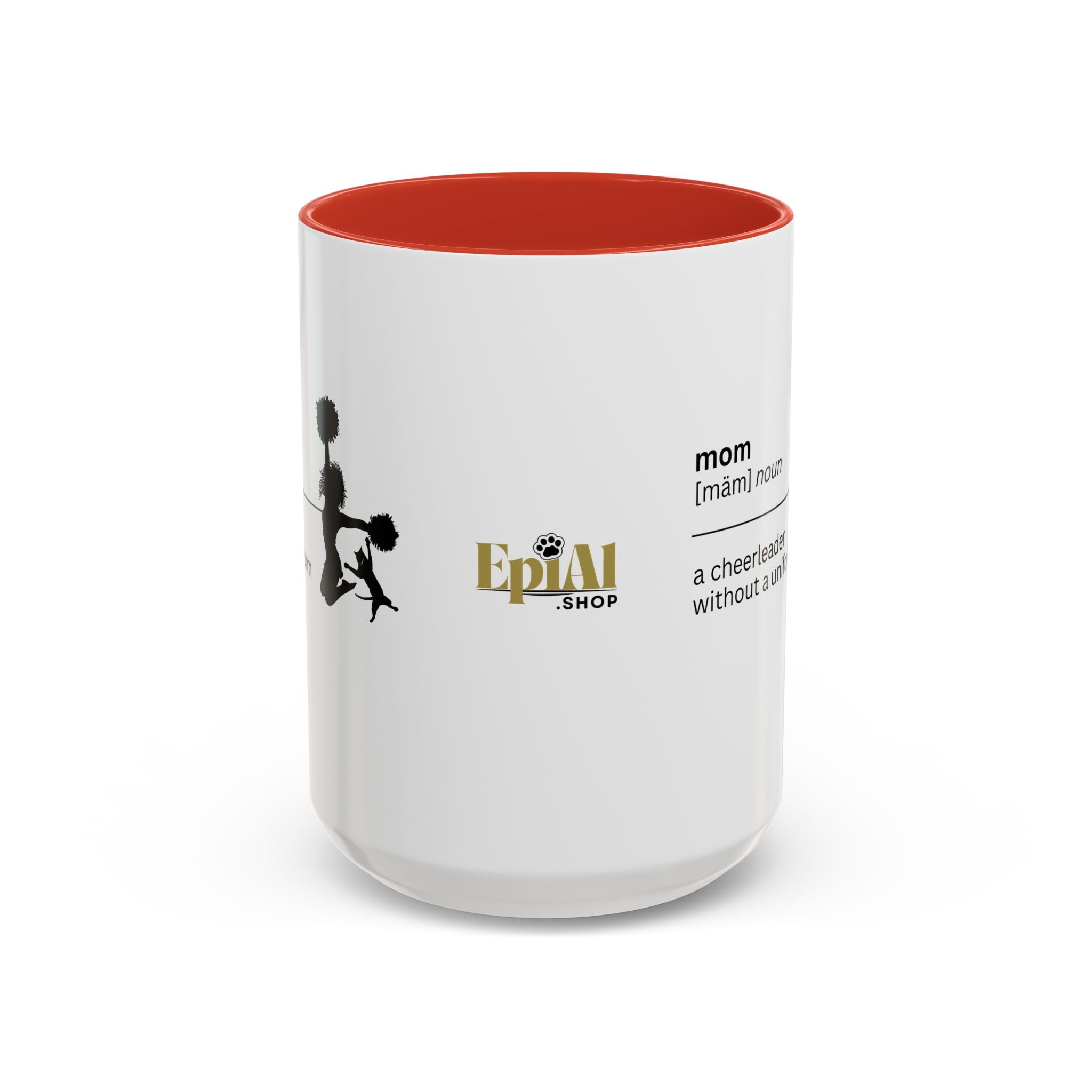 Mom Cheerleader Accent Coffee Mug - Perfect Gift for Moms