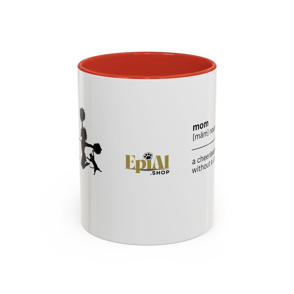 Mom Cheerleader Accent Coffee Mug - Perfect Gift for Moms