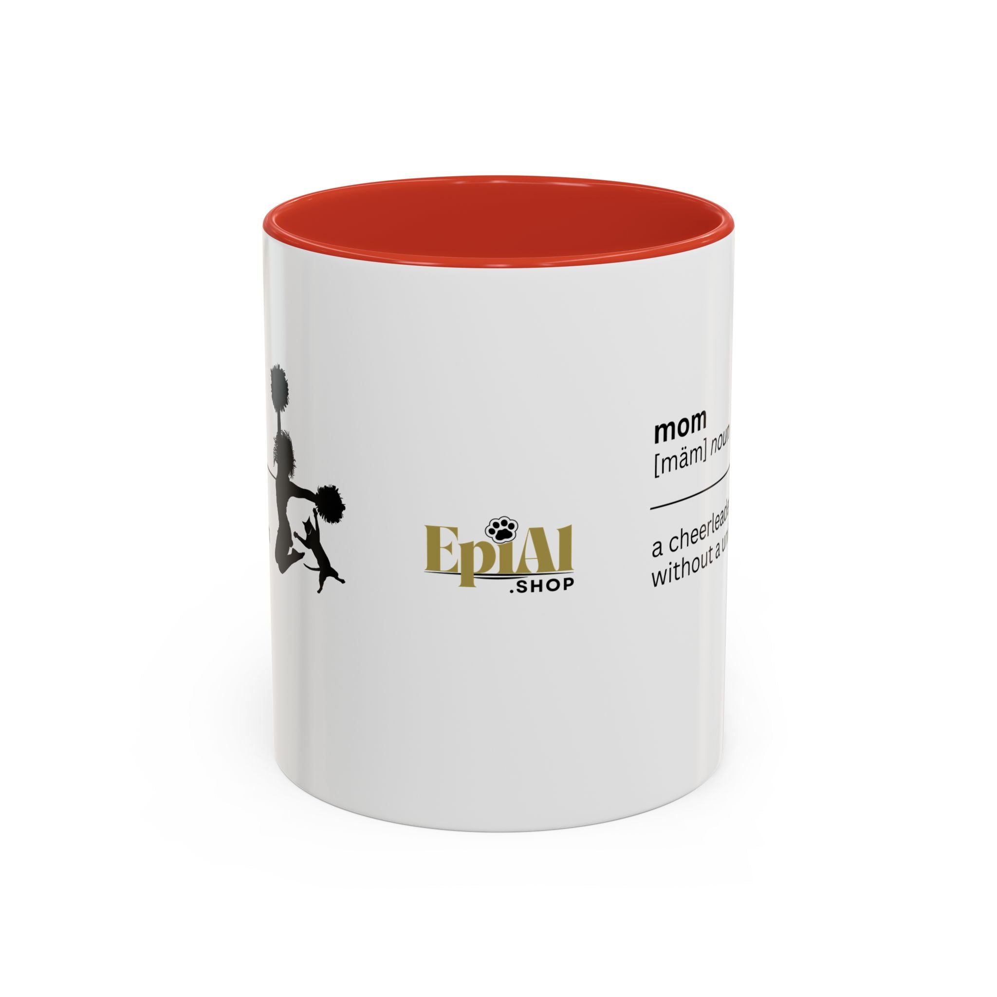 Mom Cheerleader Accent Coffee Mug - Perfect Gift for Moms