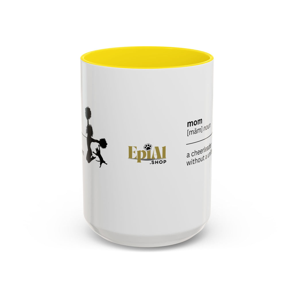 Mom Cheerleader Accent Coffee Mug - Perfect Gift for Moms