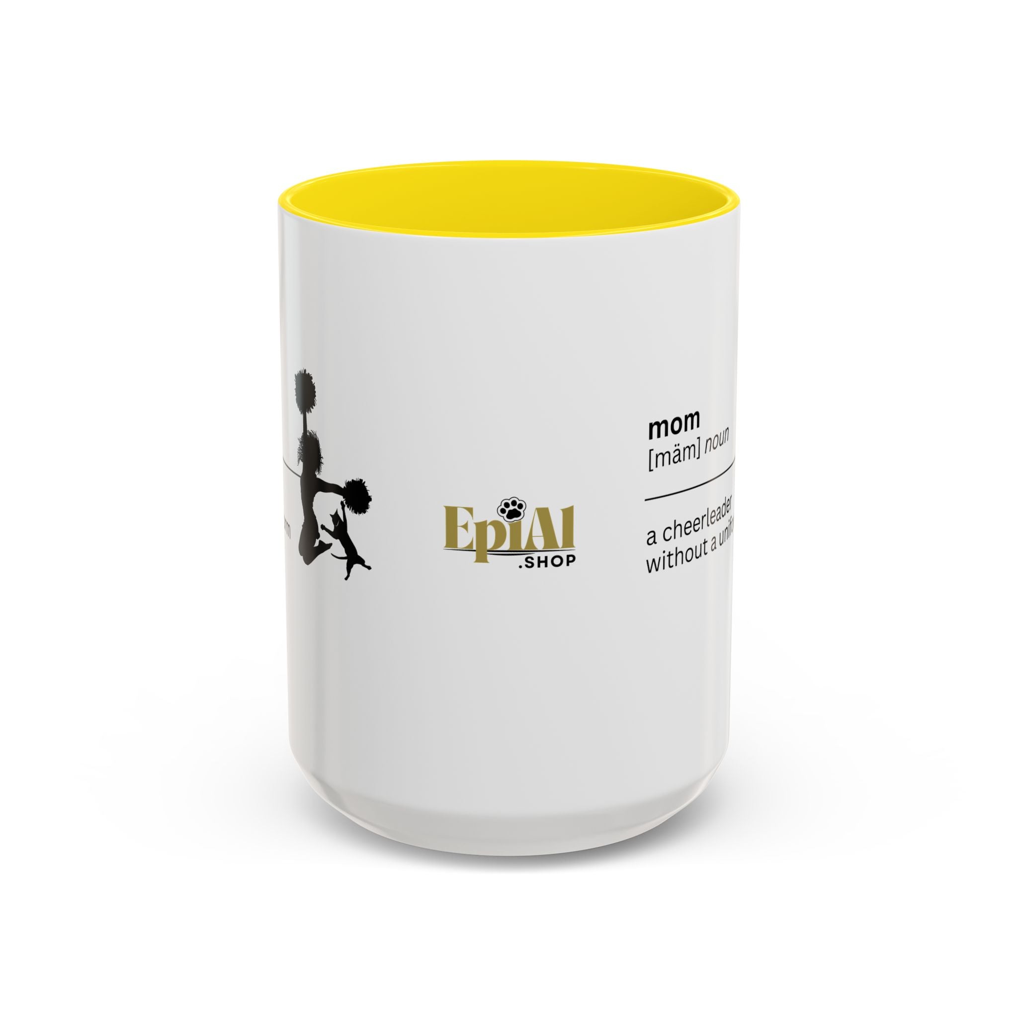 Mom Cheerleader Accent Coffee Mug - Perfect Gift for Moms
