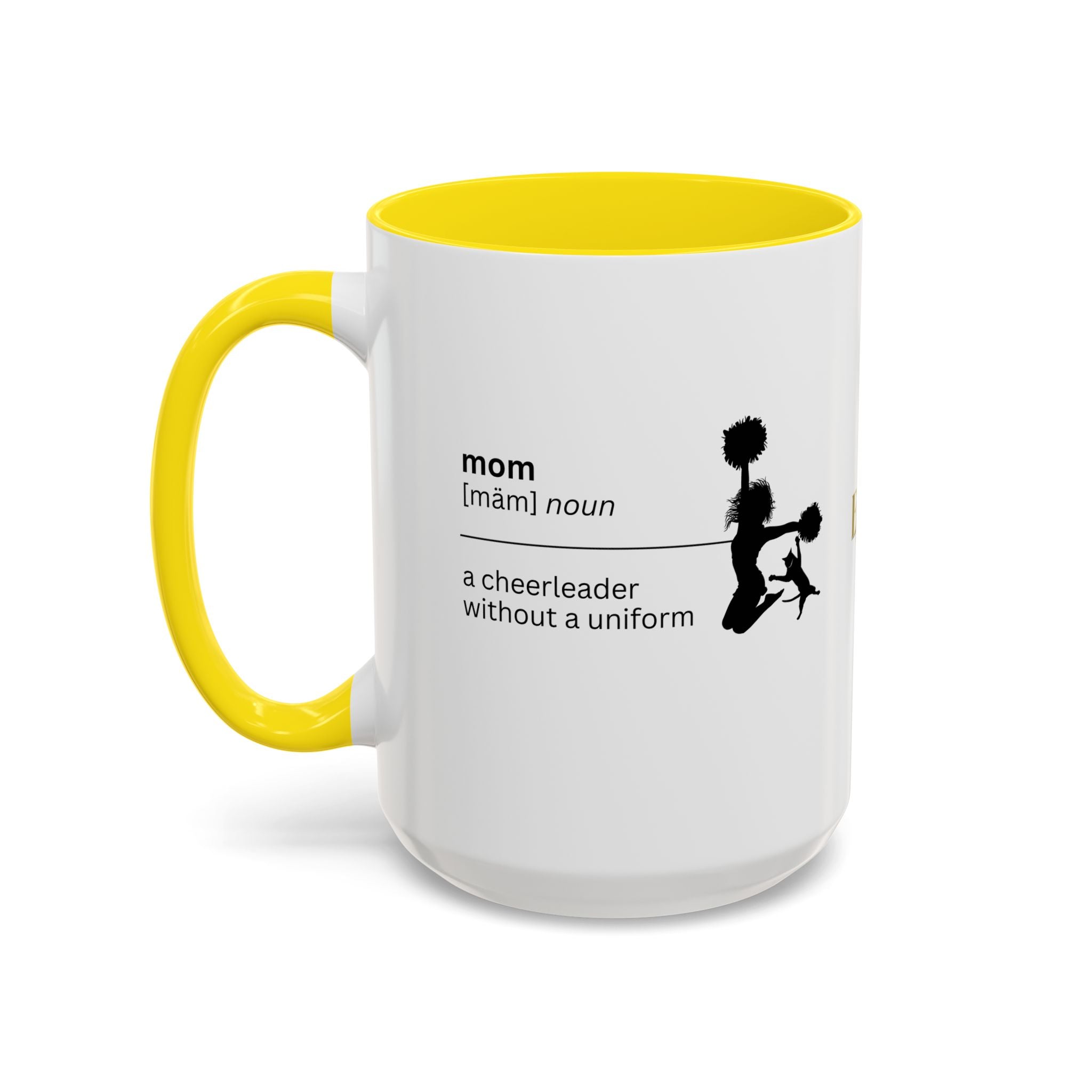 Mom Cheerleader Accent Coffee Mug - Perfect Gift for Moms